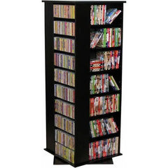 Revolving Media Tower Grande Walnut