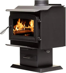 AW1120E-P 1200 Sq. Ft. Pedestal Wood Stove