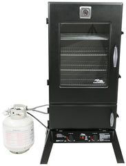 44-Inch Propane Smoker, Vertical Outdoor BBQ Smoker