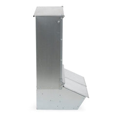 3.7 Bushel 2-Door Hog Feeder – Galvanized Steel Supplement Feeder for 8 Hogs
