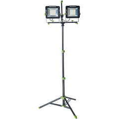 20,000-Lumen Dual-Head LED Work Light with Adjustable Tripod