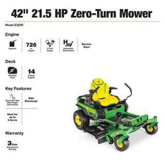 Z320R 42 21.5 HP V-Twin Zero-Turn Riding Mower with Accel Deep Deck