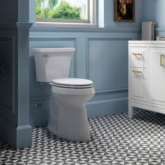 Extra Tall Complete Solution 2-piece 1.28 GPF Single Flush Elongated Toilet in White (Seat Included) 78305-0