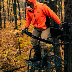 Jumbo Jack Ladder Stand – Adjustable Shooting Rail, Large Platform, Mesh Seat