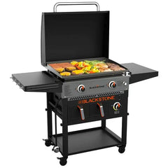 Clearance Sale 2-Burner 28" Griddle with Electric Air Fryer and Hood