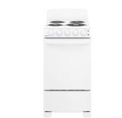 20 in. 4 Burner Element Free-Standing Electric Range in White Configuration B