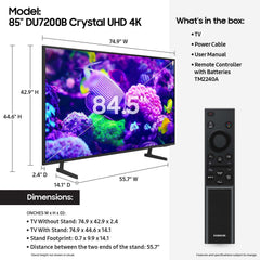 85-Inch 4K Smart TV, DU7200B, HDR