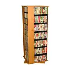 Revolving Media Tower Grande Walnut
