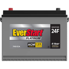 Automotive Battery, Group Size 24F 12 Volt, 750 CCA - MadeInUSA