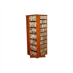 Revolving Media Tower Grande Walnut