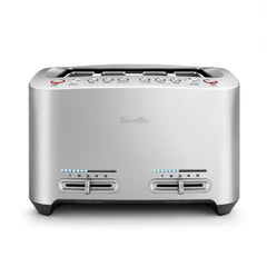 Die-Cast Smart Toaster, 2-Slice, Brushed Stainless Steel