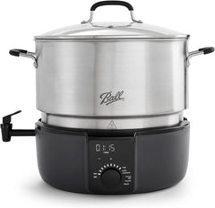 Electric Water Bath Canner, Automatic Home Canning Appliance for Jars, Fruits, Vegetables and Preserves