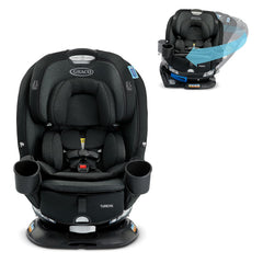 3-in-1 Convertible Car Seat, Rotating, Rear& Forward-Facing, Highback Booster,, Cambridge