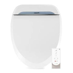 Luxury Electric Bidet Seat for Elongated Toilets, White