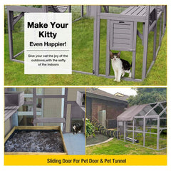 Outdoor Cat Run: Large Cat Enclosure