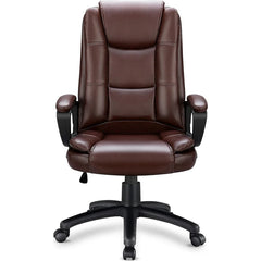 Big and Tall Executive Office Chair, High Back Ergonomic Leather Chair, 400 lb Capacity