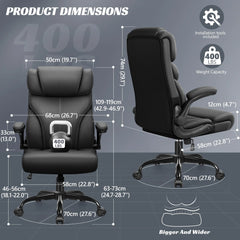 Ergonomic Big and Tall Executive Office Chair, High Back Computer Desk Chair for Home Office and Workspace