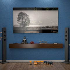 72 Inch Solid Pine Fireplace Mantel, Wall Mounted Floating Shelf in Brown
