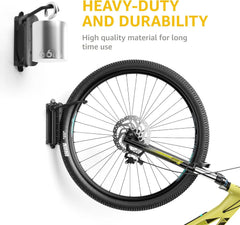 2-Pack Swivel Bike Wall Mount, Garage Bike Hangers, Holds Up to 66 lbs
