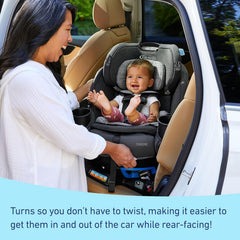 3-in-1 Convertible Car Seat, Rotating, Rear& Forward-Facing, Highback Booster,, Cambridge