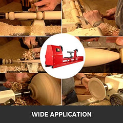 Wood Lathe 14" x 40", Benchtop Wood Lathe with 3 Chisels