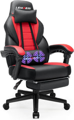 Big and Tall Gaming Chair with Footrest, 400 LB Capacity Ergonomic Video Game Chair for Home and Gaming