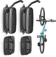 2-Pack Swivel Bike Wall Mount, Garage Bike Hangers, Holds Up to 66 lbs