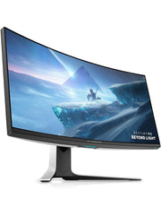 Ultrawide Curved Gaming Monitor 38 Inch, 144Hz Refresh Rate, 3840 x 1600 WQHD, IPS, NVIDIA, 1ms Response Time, 2300R Curvature, VESA Display HDR 600, AW3821DW - White