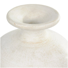 Tall Ceramic Amphora Floor Vase, White Decorative Vase for Home Decor