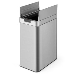 13.2 Gallon Motion Sensor Trash Can – Slim Kitchen Bin with Wing Lids & Anti-Fingerprint