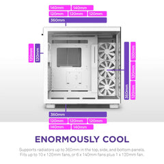 Dual-Chamber ATX Mid-Tower PC Gaming Case