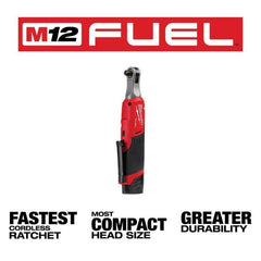 2567-22 12V Lithium-Ion Brushless Cordless High Speed 3/8 in. Ratchet Kit w/(2) Batteries, Charger and Bag