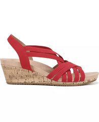 Women's Strappy Wedge Sandals, Open Toe Platform Summer Shoes for Casual and Dress Wear