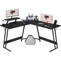 L Shaped Gaming Desk, Corner Computer PC Workstation for Gaming, Home Office and Study