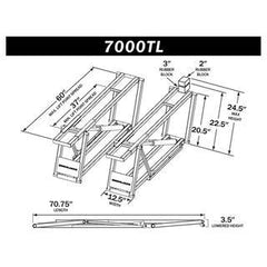 7000TL Portable Car Lift for Trucks& SUVs, 7000 lbs Capacity