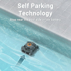 Cordless Robotic Pool Cleaner, Automatic Wall Climbing Pool Vacuum for Swimming Pool Cleaning