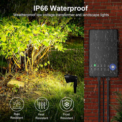 8 Pack 5W LED Landscape Lighting Kit, 3000K Warm White Low Voltage Outdoor Garden Pathway Lights