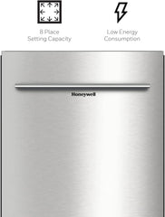 18 Inch Dishwasher with 8 Place settings, 6 Washing Programs, Stainless Steel Tub, UL/Energy Star- Stainless Steel