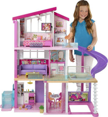 Dollhouse with Elevator, Pool, Lights& 70+ Accessories 3-Story Playset