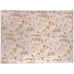 Fall Botanical Floral Kitchen Mat, Decorative Anti Fatigue Non Slip Floor Rug for Kitchen and Home Decor
