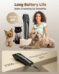 Dog Clippers for Grooming Doodles and Poodles, Professional Pet Hair Trimmer for Thick Curly Hair