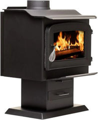 AW1120E-P 1200 Sq. Ft. Pedestal Wood Stove