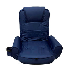 High-Back Portable Seat with Armrests& Pockets, UV-Resistant, Water-Repellent Fabric